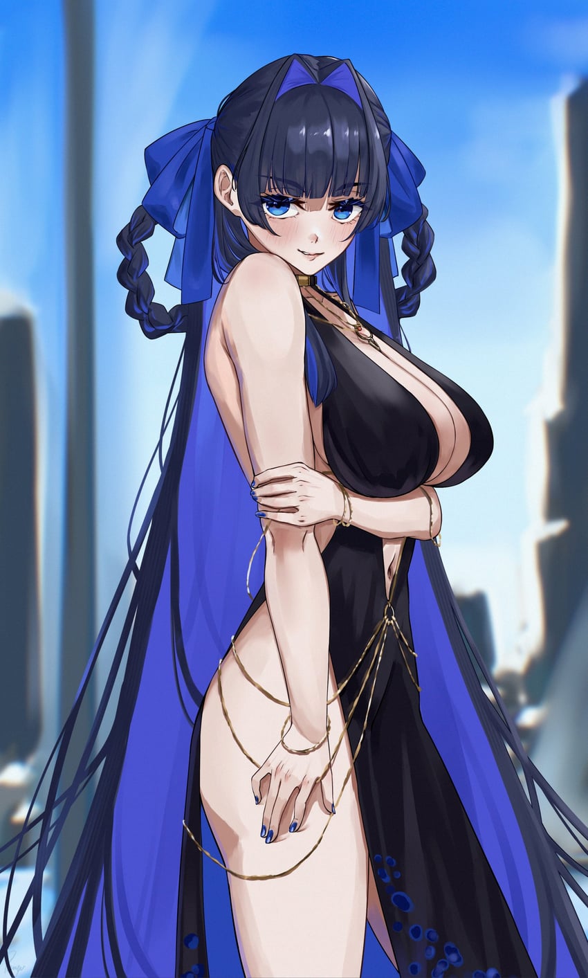 ouro kronii, bb, and bb dubai (fate and 3 more) drawn by eipanguino