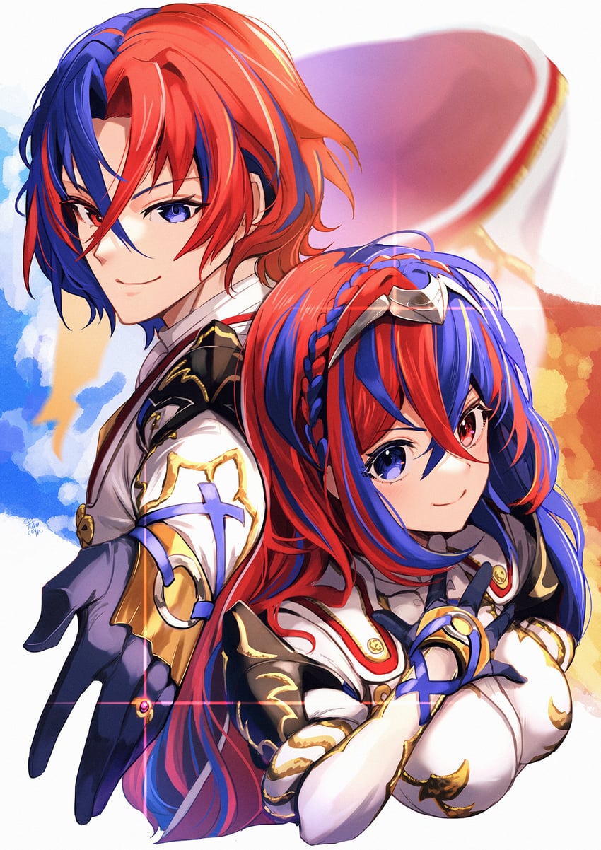 female alear and male alear (fire emblem and 1 more) drawn by nakabayashi_zun