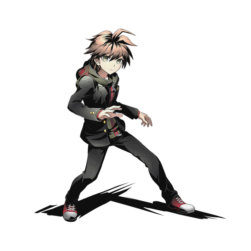 naegi makoto (danganronpa and 2 more) drawn by ucmm