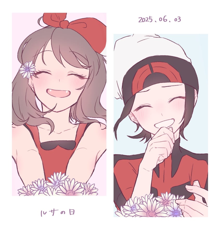 may and brendan (pokemon and 1 more) drawn by tsukimi_(tkm_516)