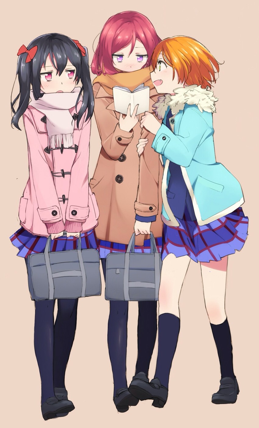 nishikino maki, yazawa nico, and hoshizora rin (love live! and 1 more) drawn by kasa_list