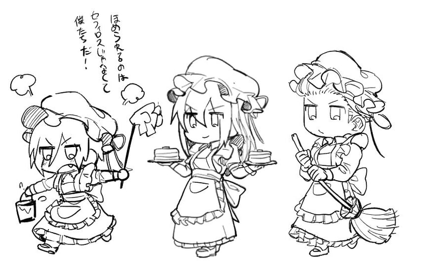 kadaj, yazoo, and loz (final fantasy and 2 more) drawn by hattouissenbaka