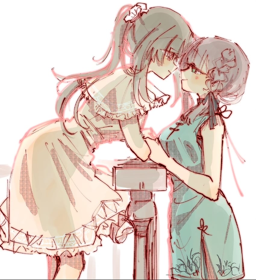 kuo shenlin and wang yujia (assault lily) drawn by rui_rui_rui0122