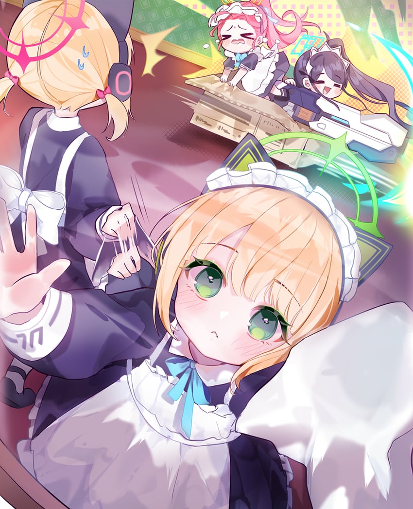 aris, momoi, midori, and yuzu (blue archive) drawn by shitsu_(kurikaesi)