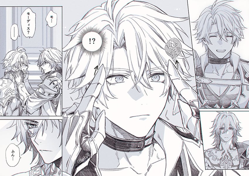 phainon and mydei (honkai and 1 more) drawn by toriyoshi