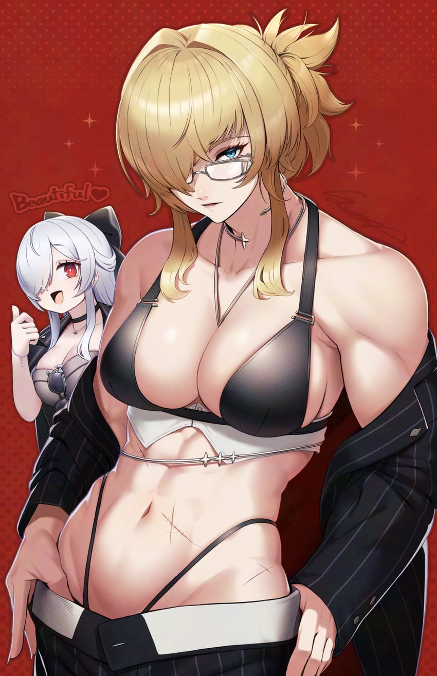cinderella and grave (goddess of victory: nikke) drawn by sawasa
