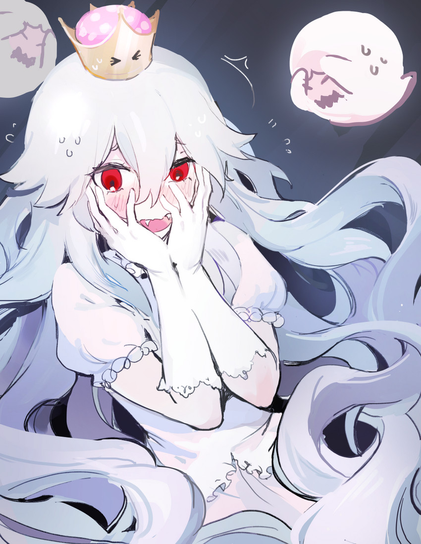 princess king boo and boo (mario and 1 more) drawn by k_(sktchblg)