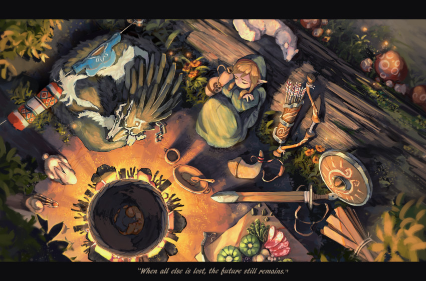 link and wolf link (the legend of zelda and 2 more) drawn by shiimo