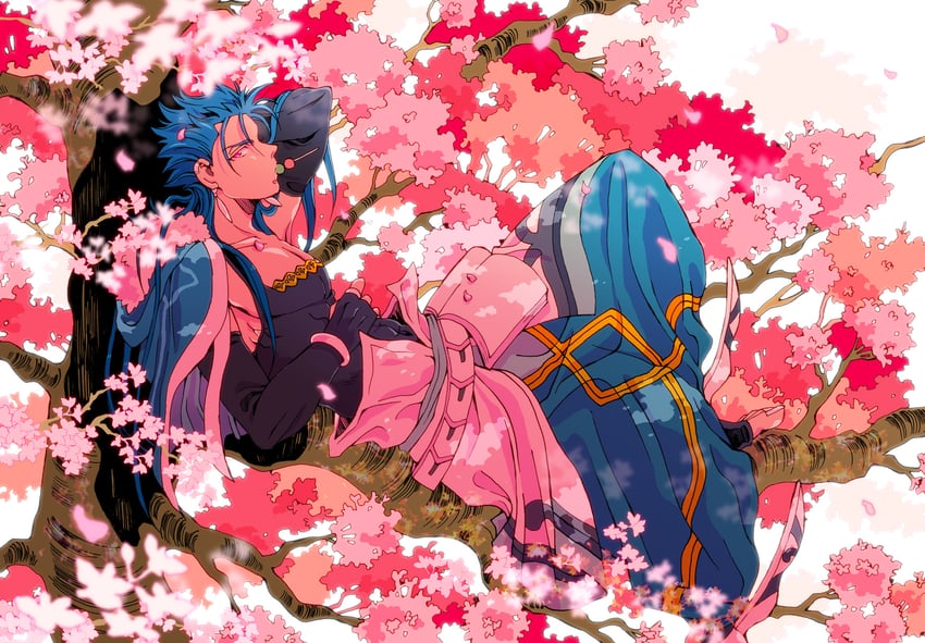 cu chulainn (fate and 1 more) drawn by charatei