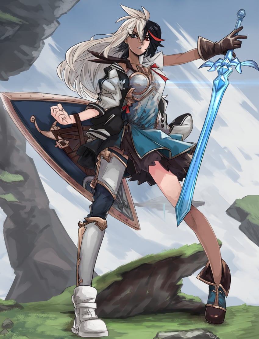 matoi ryuuko, zooey, and koshimizu ami (granblue fantasy and 1 more) drawn by kamuify