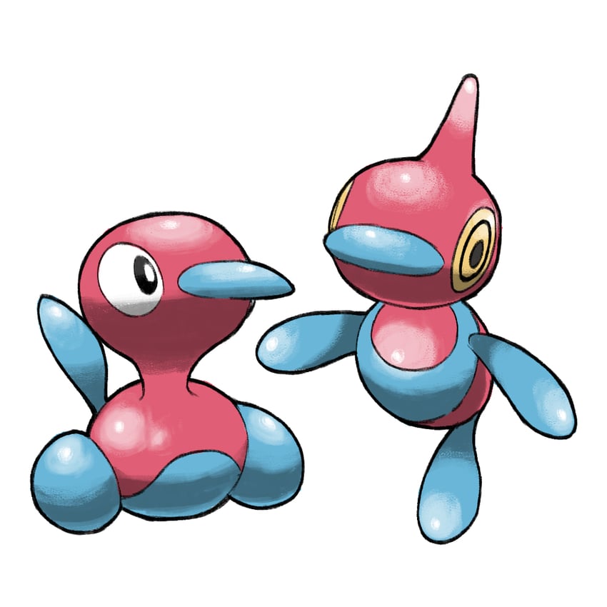 porygon-z and porygon2 (pokemon) drawn by blacknirrow