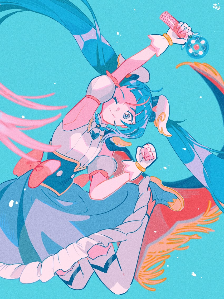 sora harewataru and cure sky (precure and 1 more) drawn by omyo_(myomyomyo22)