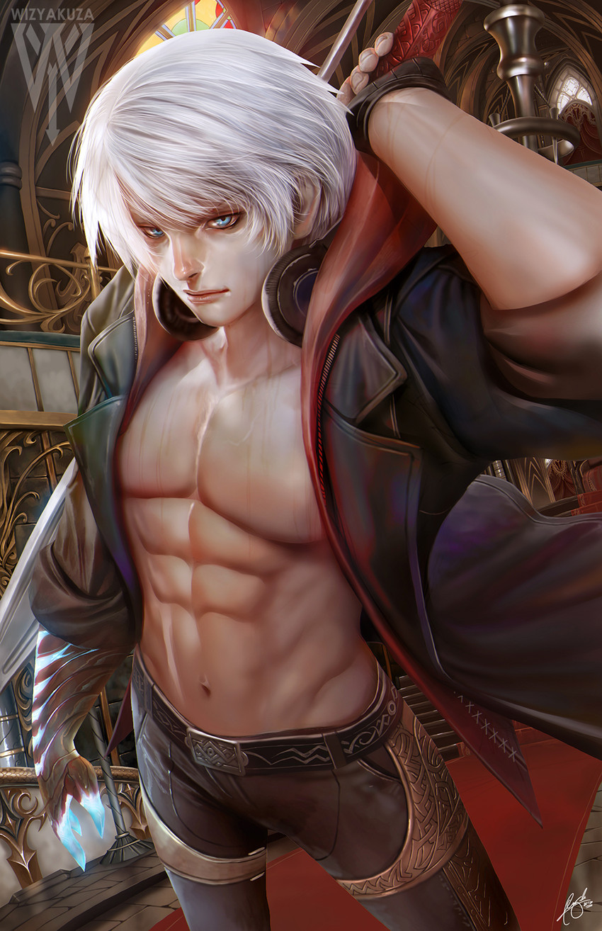 nero (devil may cry and 1 more) drawn by wizyakuza