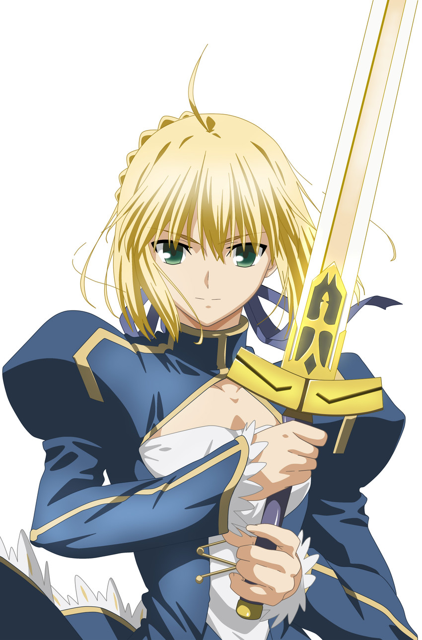 artoria pendragon and saber (fate and 2 more) drawn by oshima_(raven135)