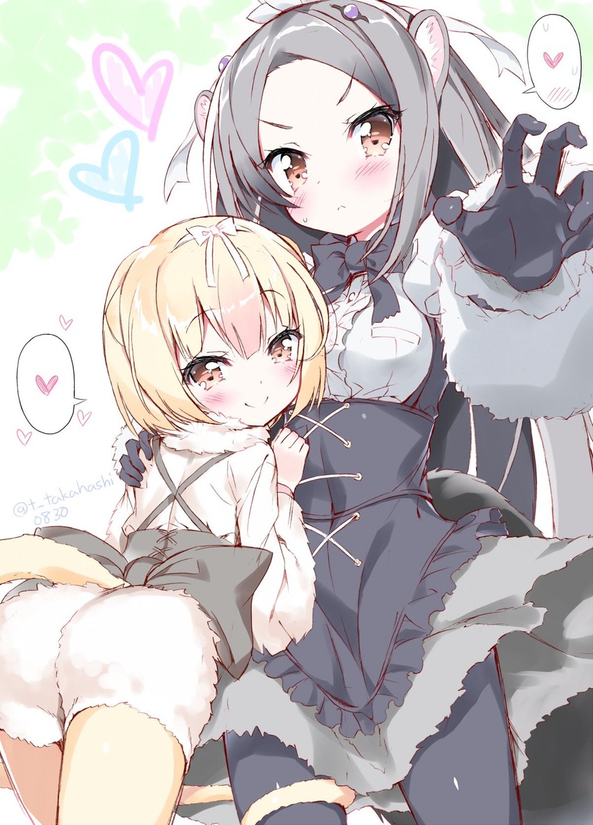 silky anteater and giant anteater (kemono friends and 1 more) drawn by takahashi_tetsuya