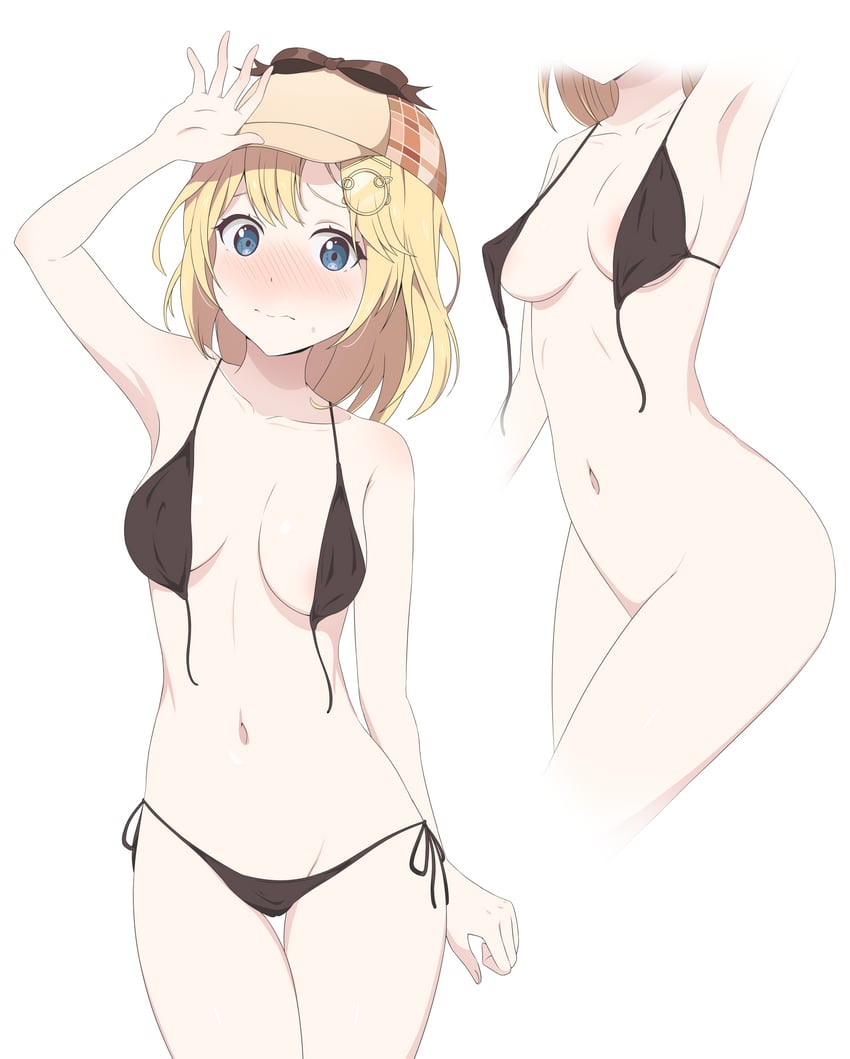 watson amelia (hololive and 1 more) drawn by coro_fae