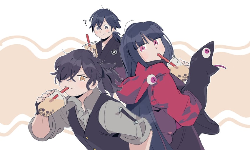 okada izou, sakamoto ryouma, and oryou (fate and 1 more) drawn by oneroom-disco