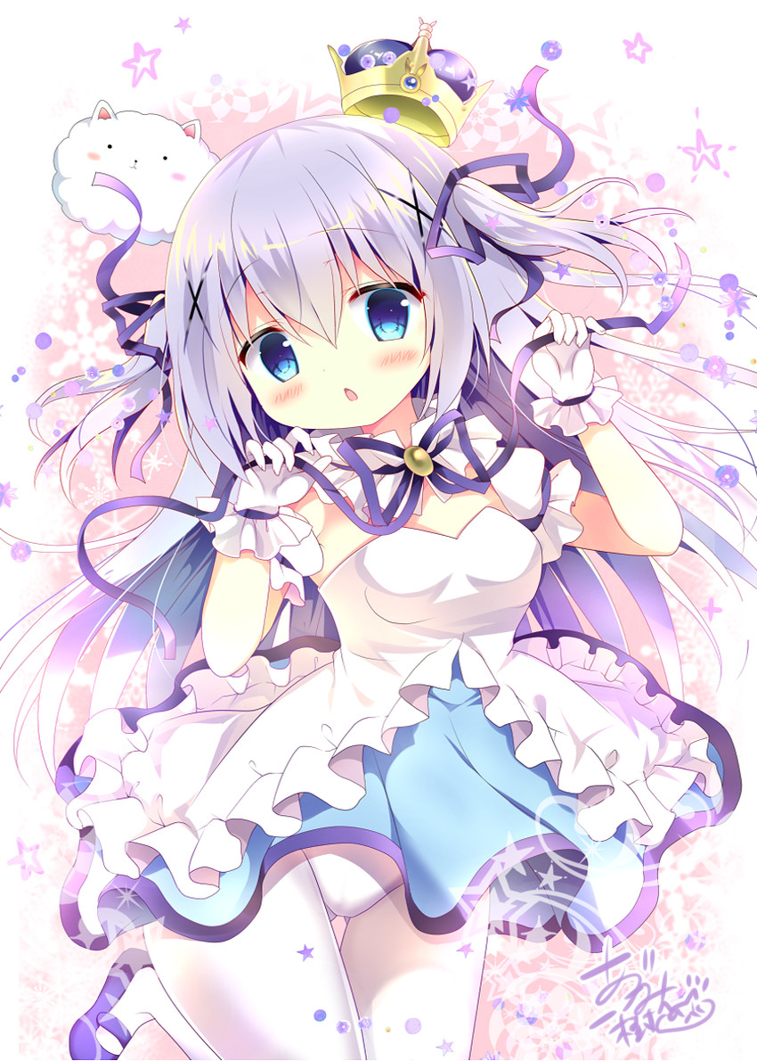 kafuu chino and tippy (gochuumon wa usagi desu ka?) drawn by azumi_kazuki
