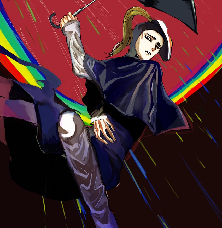 blackmore and catch the rainbow (jojo no kimyou na bouken and 1 more) drawn by yuutairidatu