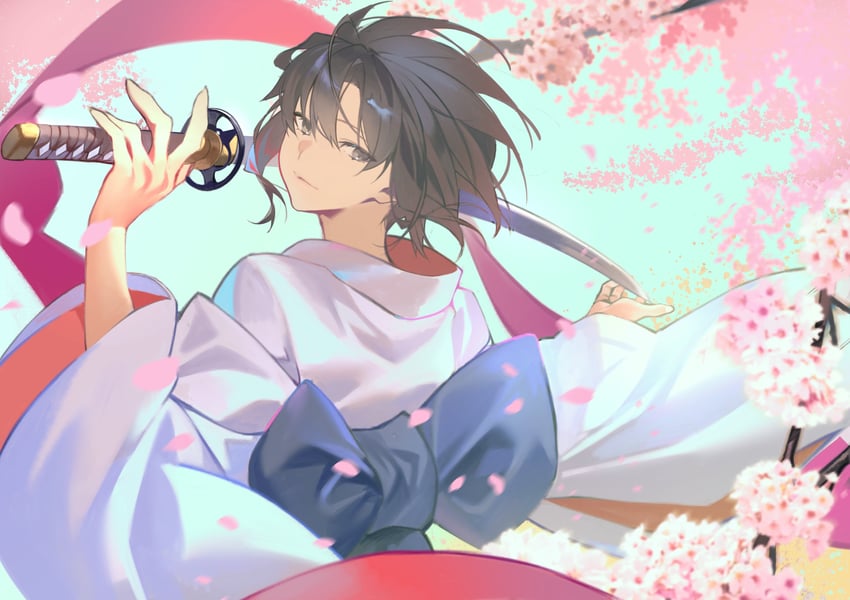 ryougi shiki and void shiki (kara no kyoukai) drawn by hiro_(hirohiro_gorira)