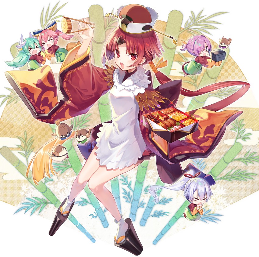 mash kyrielight, tamamo, tamamo no mae, kiyohime, tomoe gozen, and 1 more (fate and 1 more) drawn by yuya_(night_lily)