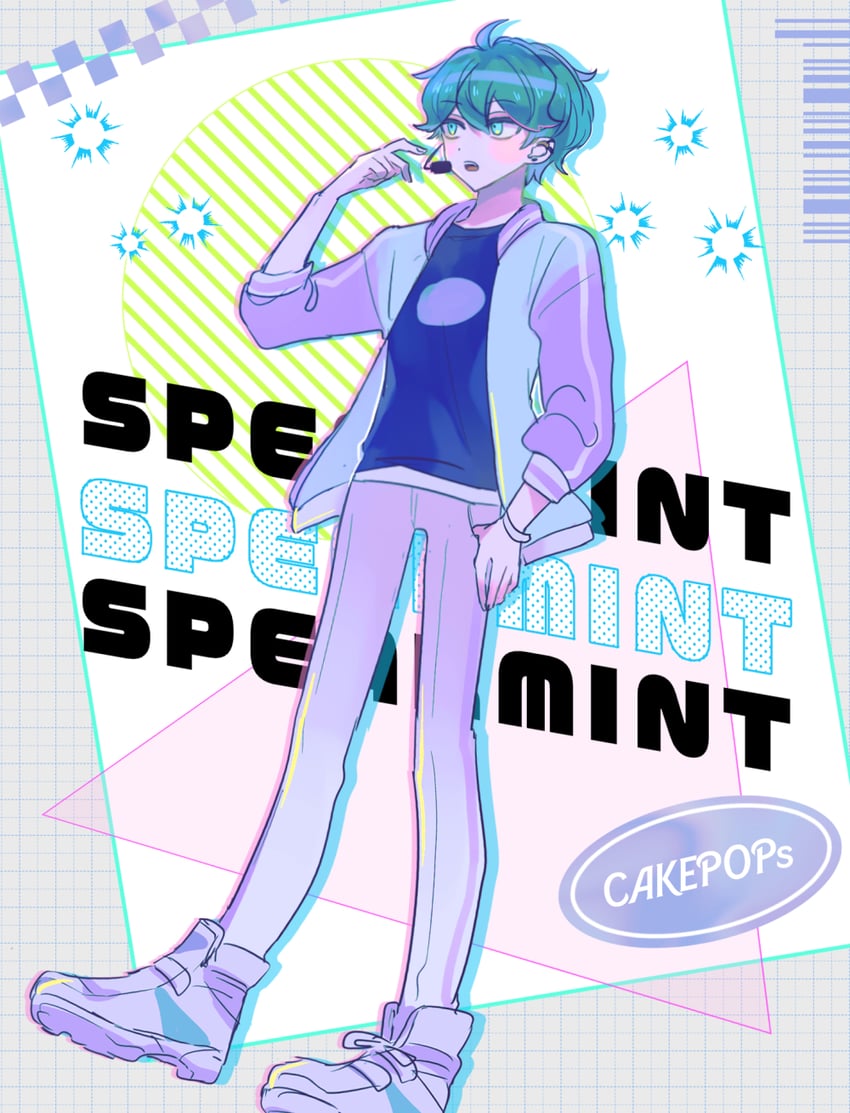spearmint cookie (cookie run and 1 more) drawn by mamimumemo