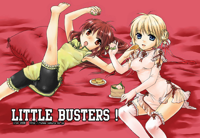 natsume rin and kamikita komari (little busters!) drawn by kanae_funwa