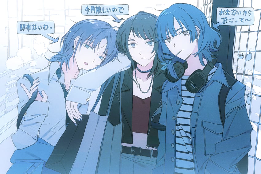 yamada ryo, yahata umiri, and asakura toru (idolmaster and 5 more) drawn by reiboubyou