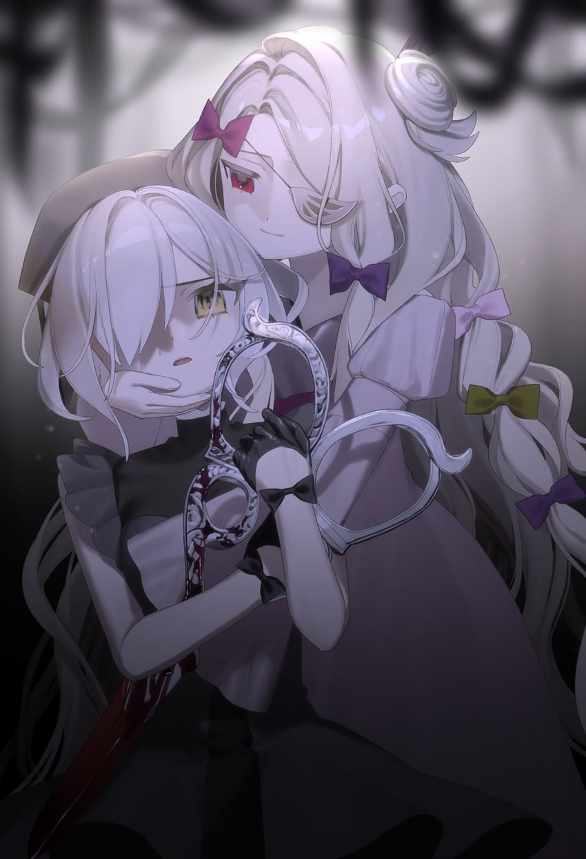 shadowgale and pfle (mahou shoujo ikusei keikaku and 1 more) drawn by chizuru_(cizz_ru)
