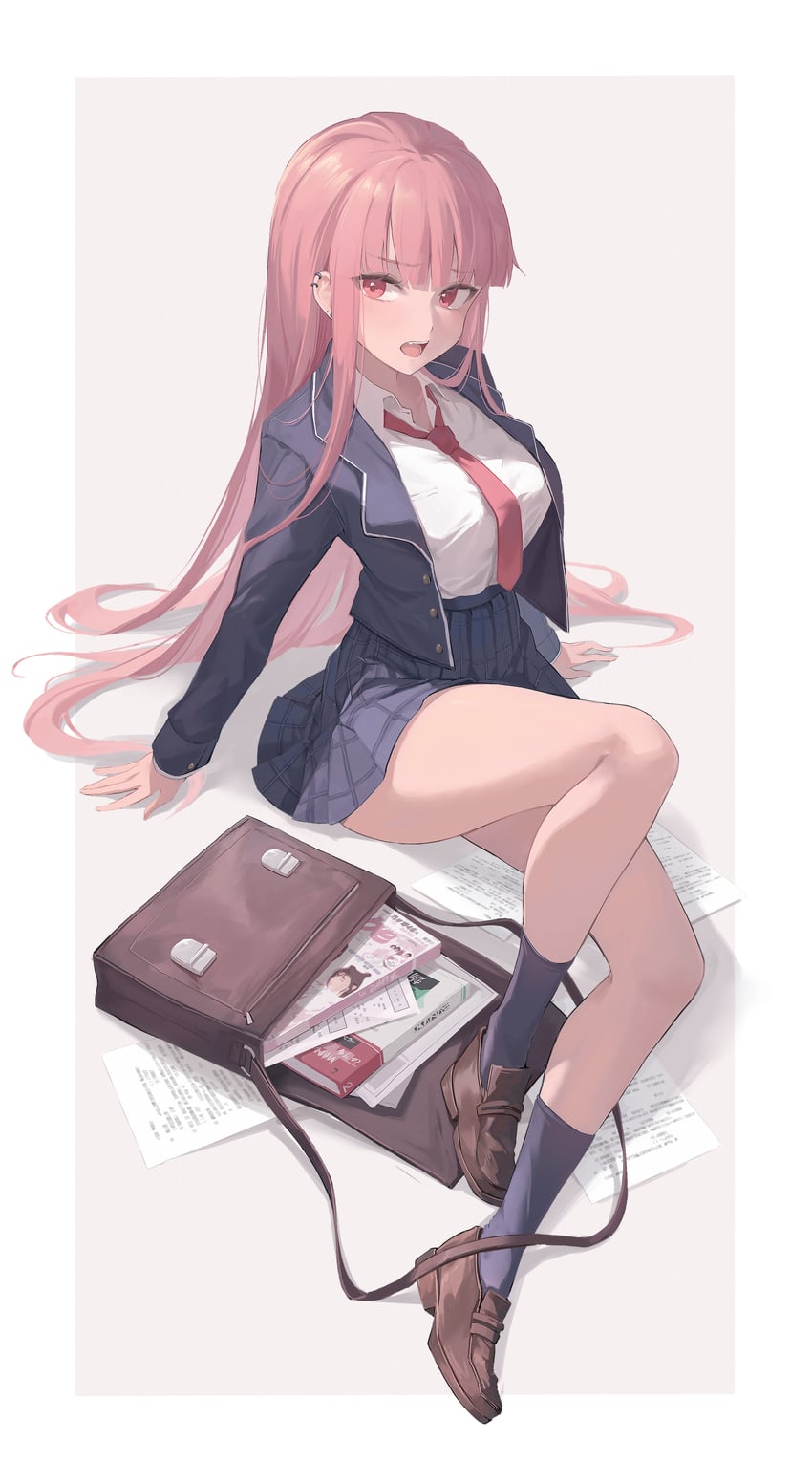 mori calliope (hololive and 1 more) drawn by midori_fufu