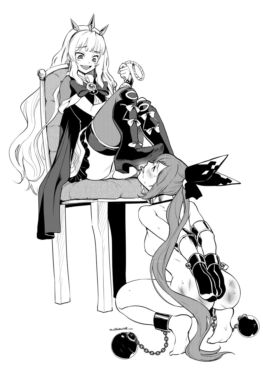 cagliostro and clarisse (granblue fantasy) drawn by eudetenis