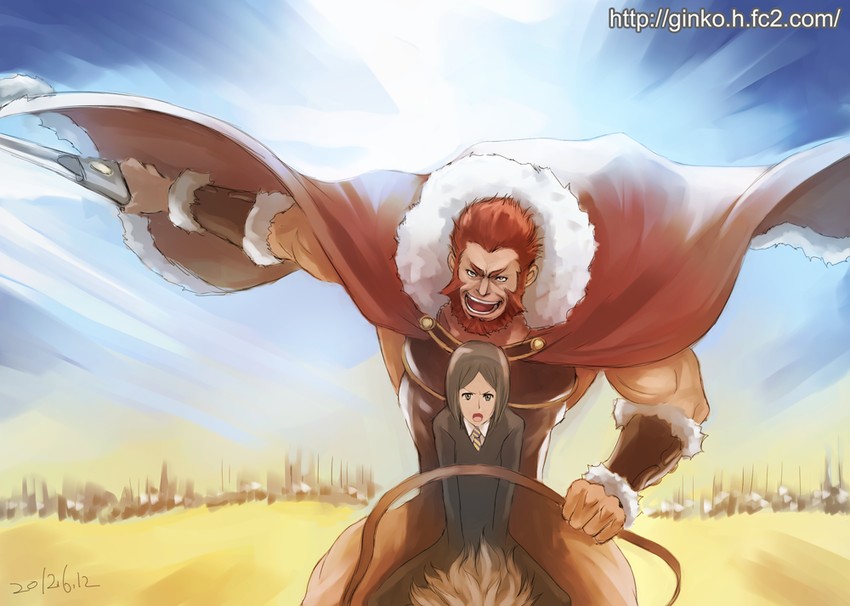 iskandar and waver velvet (fate and 1 more) drawn by ginko_(silver_fox)