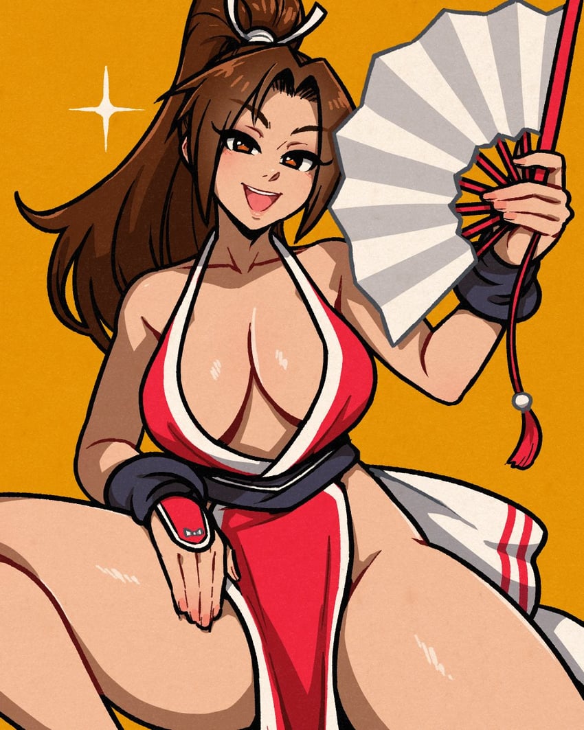 shiranui mai (the king of fighters and 1 more) drawn by akairiot