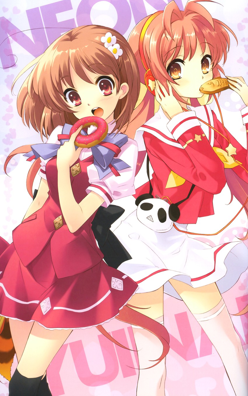 inaba yui and neon (flyable heart and 1 more) drawn by ito_noizi