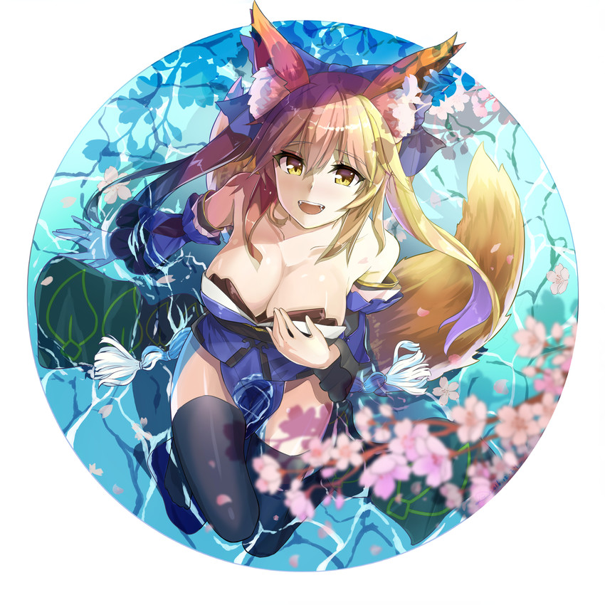 tamamo and tamamo no mae (fate and 2 more) drawn by damow_(myway83522)