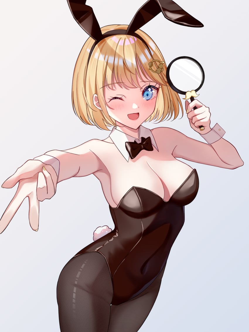watson amelia (hololive and 1 more) drawn by shirase_rin