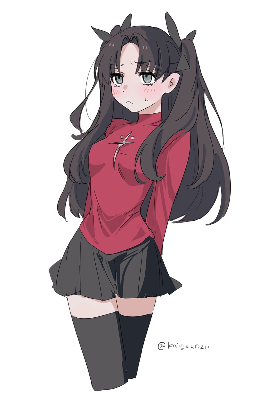 tohsaka rin (fate and 1 more) drawn by kaigan0211