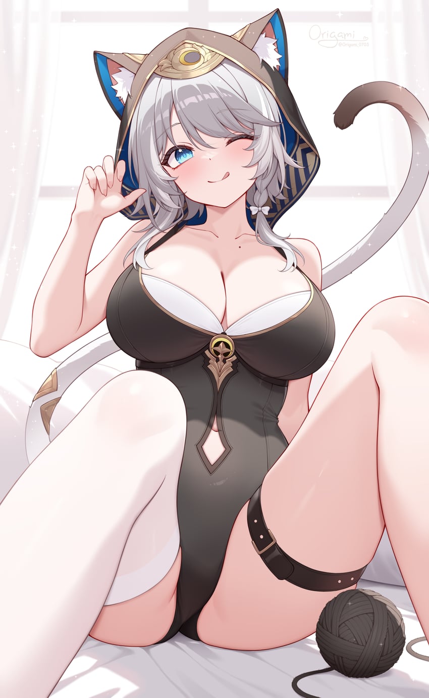 cipher (honkai and 1 more) drawn by origami_(poinia)