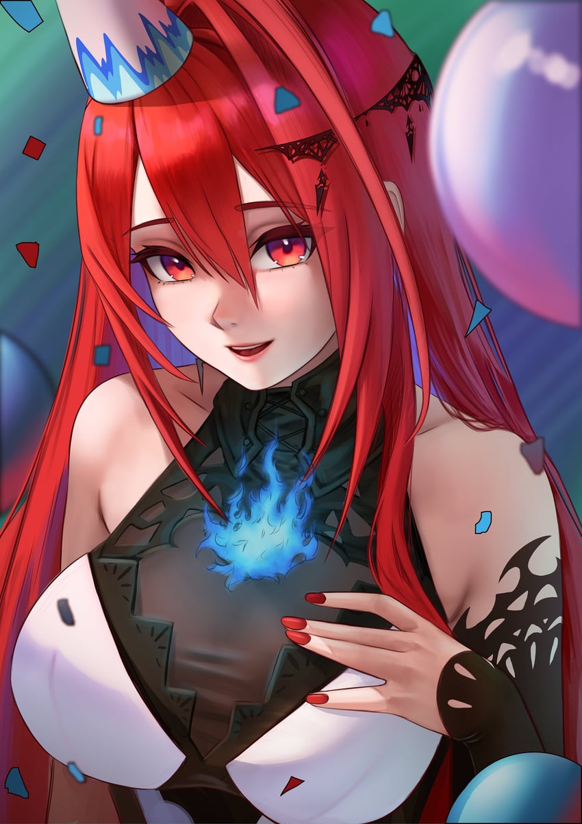 elizabeth rose bloodflame (hololive and 1 more) drawn by lazik_1337