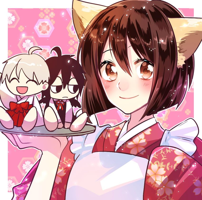 haruka, youko, and ichinomiya kantarou (odaibako and 1 more) drawn by miicuro_o