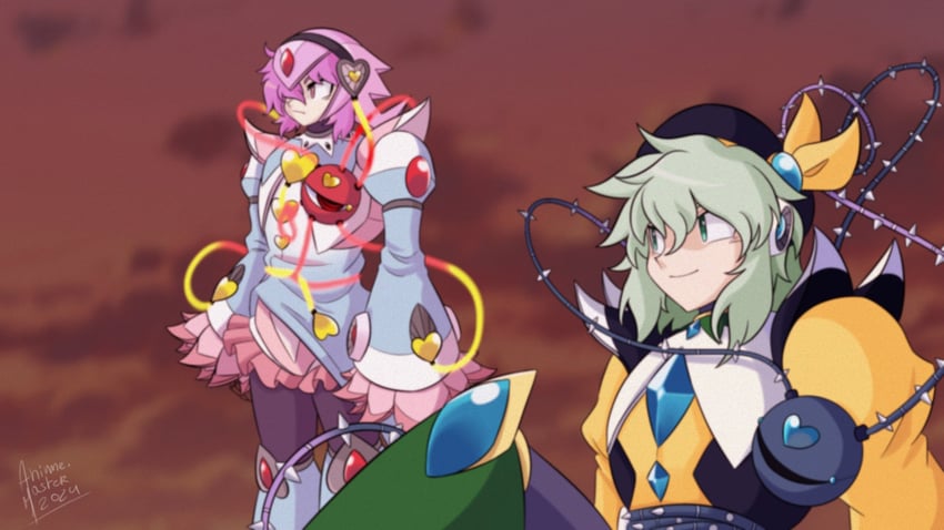 komeiji koishi, komeiji satori, zero, and x (touhou and 3 more) drawn by animemaster
