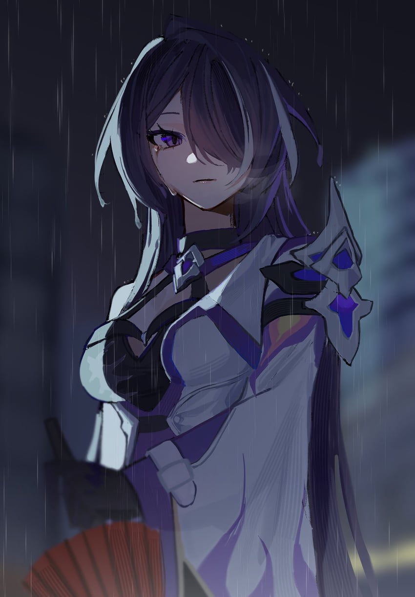 acheron (honkai and 1 more) drawn by mumu_003