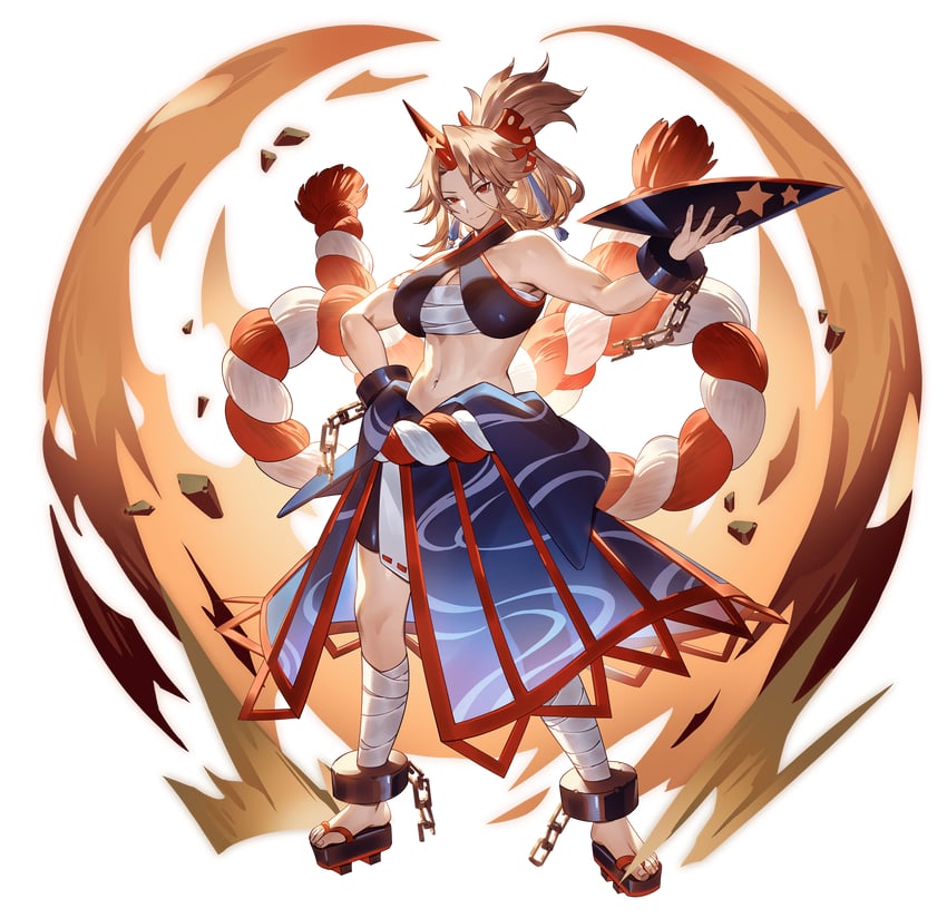 hoshiguma yuugi (touhou and 1 more) drawn by u_u_zan