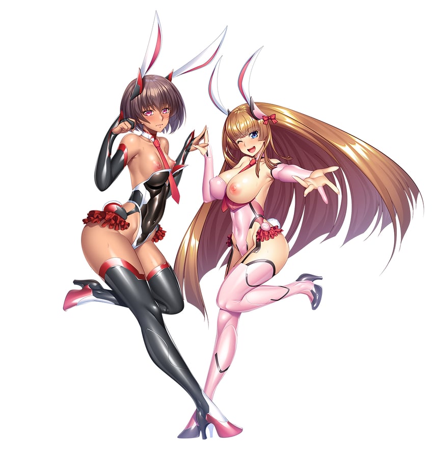 mizuki yukikaze and koukawa asuka (taimanin and 1 more) drawn by aoi_nagisa_(metalder)
