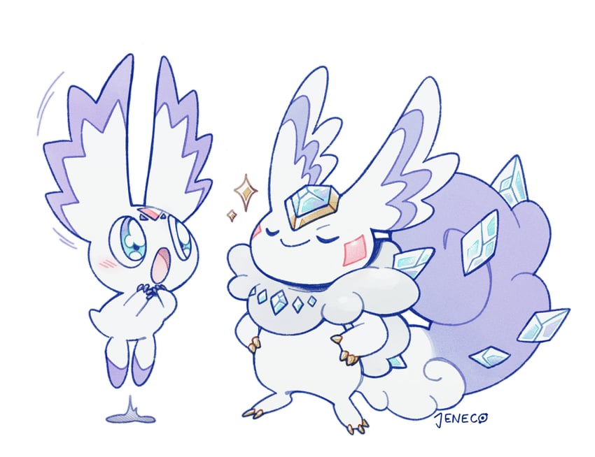 culumon and gemmon (digimon and 2 more) drawn by jen_(jeneco)