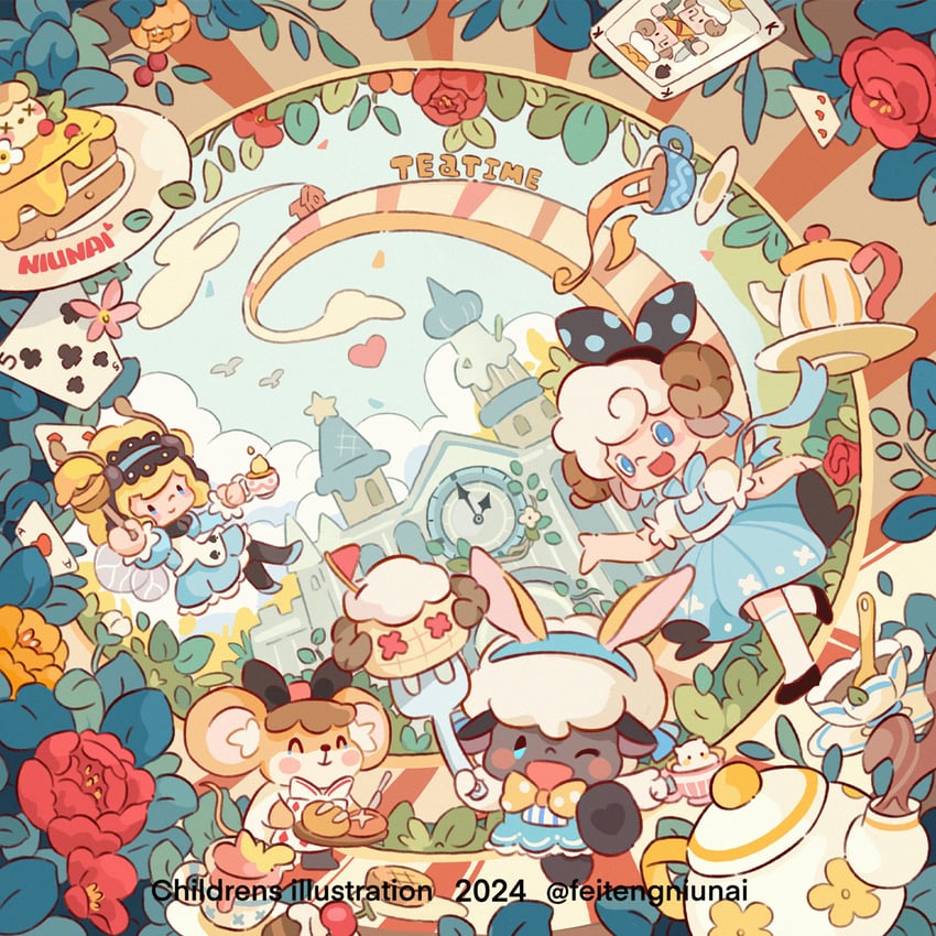 alice (original and 1 more) drawn by feitengniunai