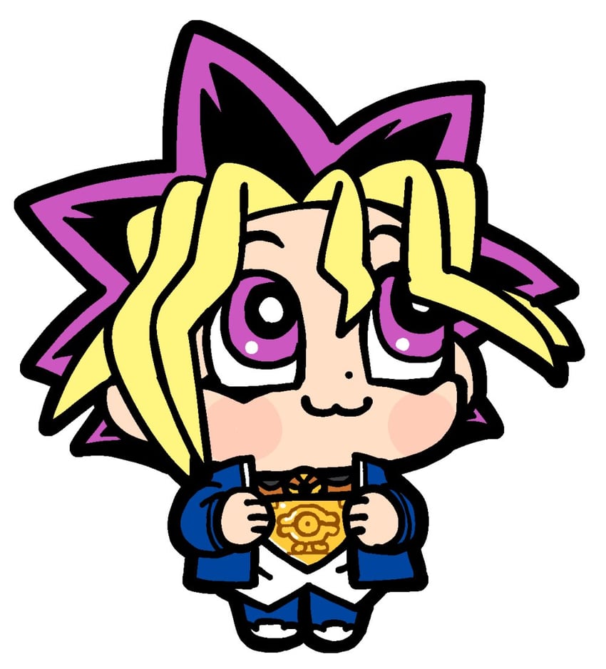 muto yugi (yu-gi-oh! and 1 more) drawn by bkub