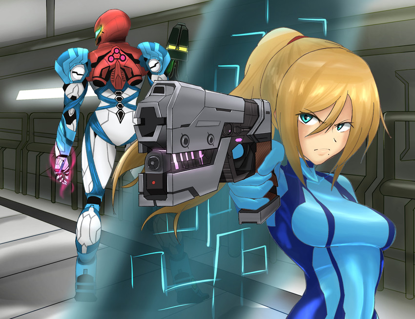 samus aran (metroid and 1 more) drawn by vanishingknife