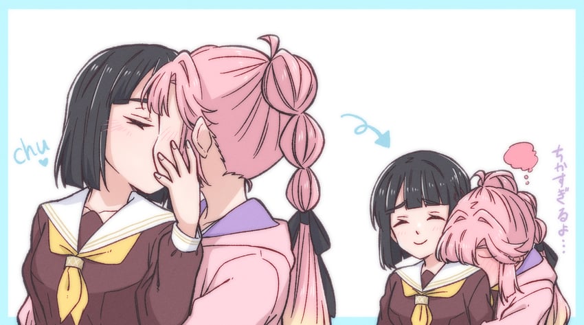 momose ginko and anyoji hime (love live! and 1 more) drawn by donpa