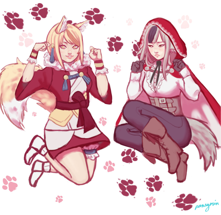 selkie and velouria (fire emblem and 1 more) drawn by pansymin